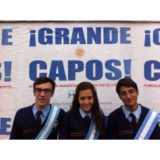 ¡Grande Capos! Reconocimiento de la Provincia a los abanderados y escoltas